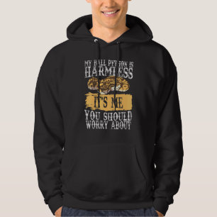 Veste À Capuche Citation Humour Snake Python Pour L'Herpétologie S