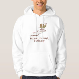 Veste À Capuche Citation motivante de patience avec un escargot mi