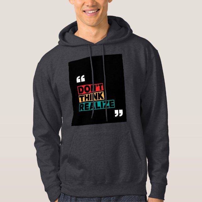 Veste À Capuche Citation motivationnelle Sweatshirt masculin (Devant)