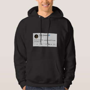 Veste À Capuche citation noire foncée