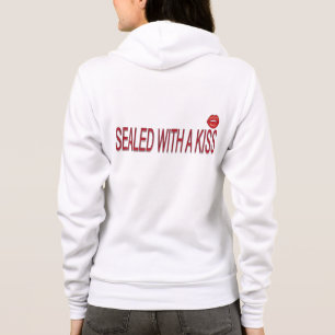 Veste À Capuche citations d'amour de baiser des lèvres