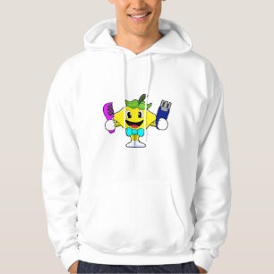 Veste À Capuche Citron comme coiffeur avec peigne et razor