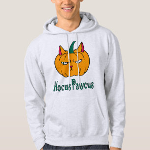 Veste À Capuche Citrouille de chat roux d'Halloween magie hocus po
