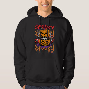 Veste À Capuche Citrouille d'Halloween effrayante avec crâne et ma