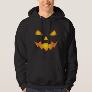 Veste À Capuche Citrouille Face Jack-o'-lantern Halloween Éffrayan