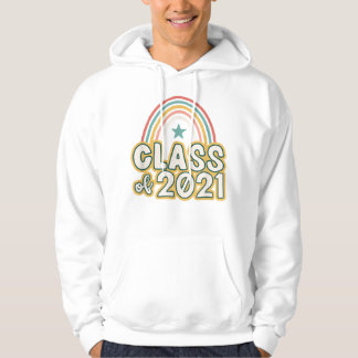 Veste À Capuche Classe Retro Boho Rainbow de 2021