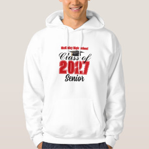 Veste À Capuche Classe rouge de 2027 T-shirt personnalisé pour les