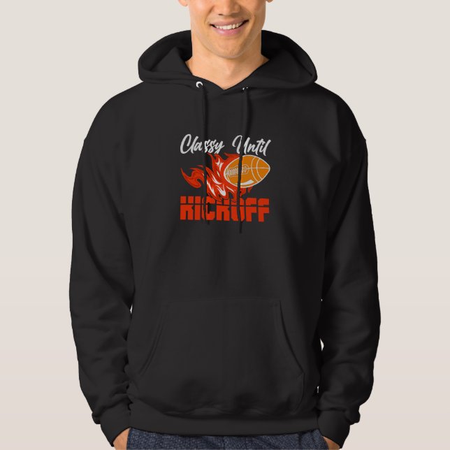 Veste À Capuche Classy Until Kickoff Quarterback American Football (Devant)