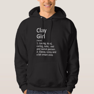 Veste À Capuche Clay Girl Al Alabama Funny City Accueil Racines