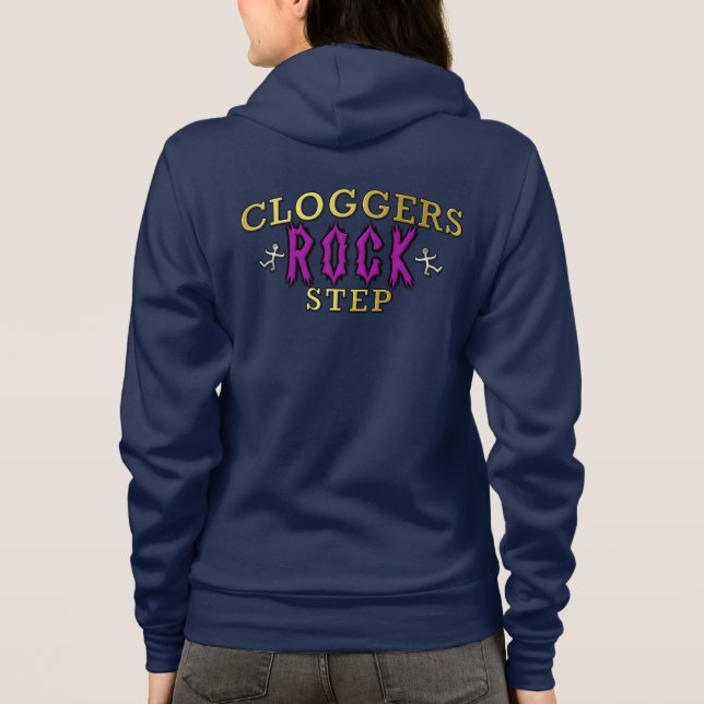 Veste À Capuche Clogging Cloggers Rock Step double face (Dos)