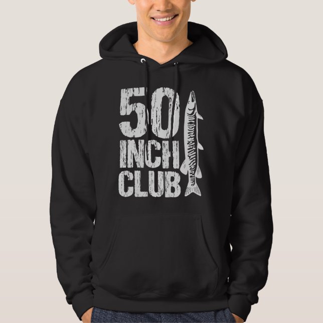 Veste À Capuche Club 50 pouces Musky Fishing Muskie Fisherman Fish (Devant)
