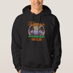 Veste À Capuche Club de fans d'hippopotame Hippopotame Hippopotame