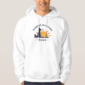 Veste À Capuche Club de surveillance du lever de soleil Renard et