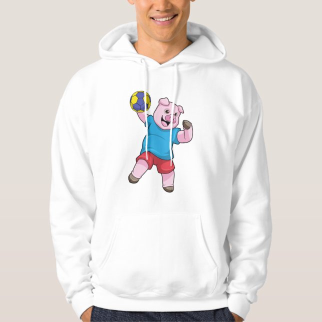Veste À Capuche Cochon à Handball Sports (Devant)