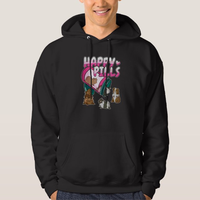 Veste À Capuche Cochons d'Inde heureux   (Devant)