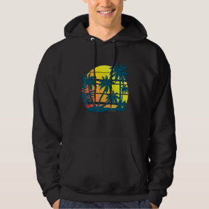 Veste À Capuche Cocotiers Palmiers été vacances Plage tropicale