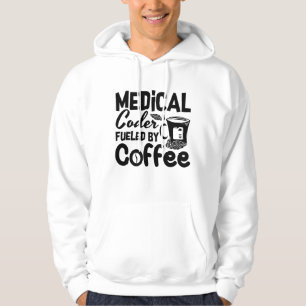 Veste À Capuche Code médical Fueled by Coffee Programmer Coding