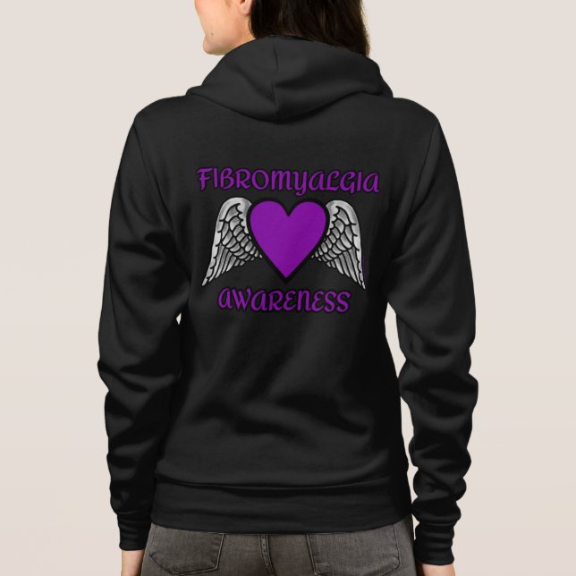 Veste À Capuche Coeur/ailes...Sweat - shirt à capuche Fibro (Dos)