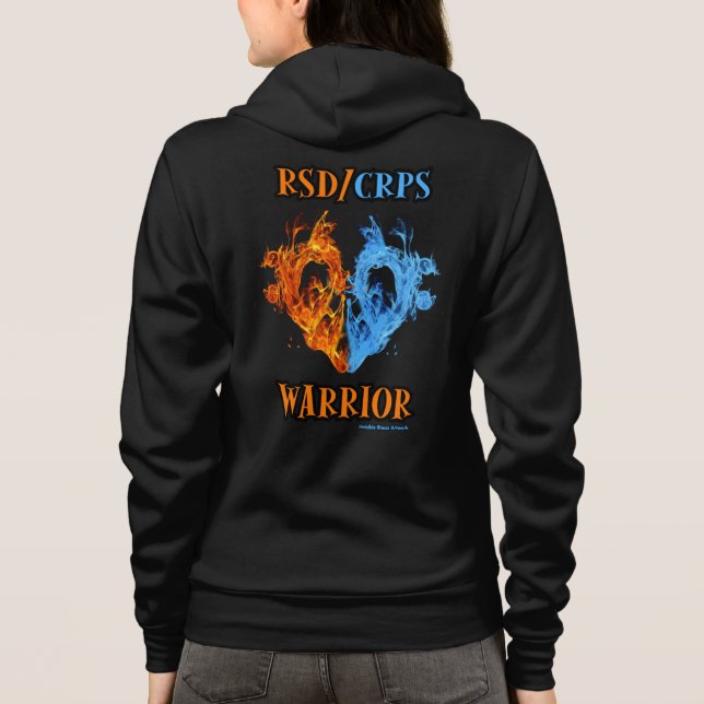 Veste À Capuche Coeur/Flammes...RSD/CRPS (Dos)
