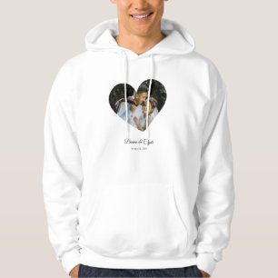 Veste À Capuche Cœur Romantique Œil Couple Amour Graphique