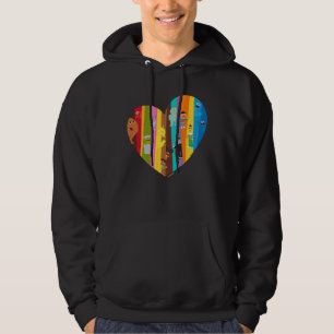 Veste À Capuche Cœurs Unis
