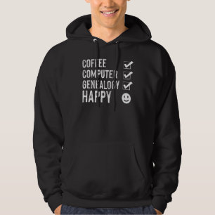 Veste À Capuche Coffee Computer Genealogist Ancestry Lin