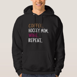 Veste À Capuche Coffee Hockey Maman Vin Répétition
