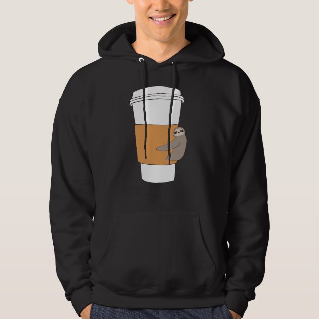 Veste À Capuche Coffee Sloth Long (Devant)