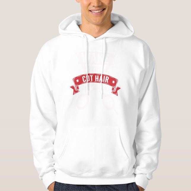 Veste À Capuche Coiffeur Réveillez Prier Couper Les Cheveux Toute  (Devant)