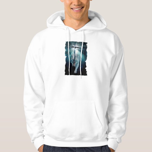 Veste À Capuche Collection T-shirt WOLF & EAGLE Wildlife Supporter (Devant)