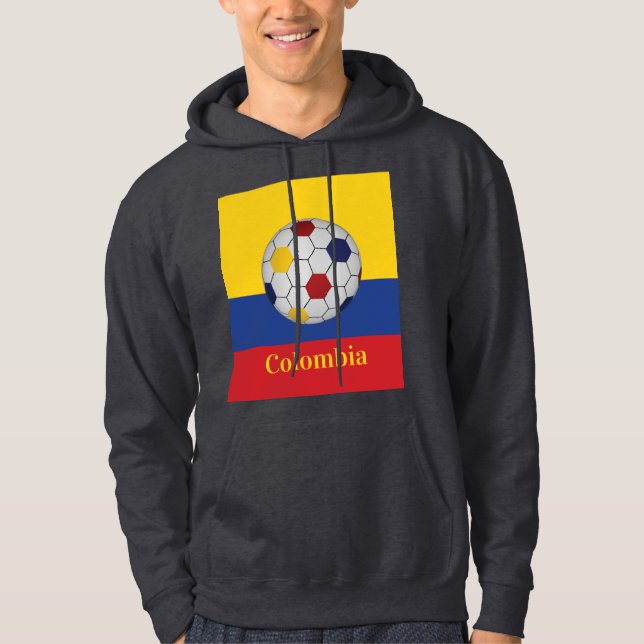 Veste À Capuche Colombia Soccer Poster (Devant)