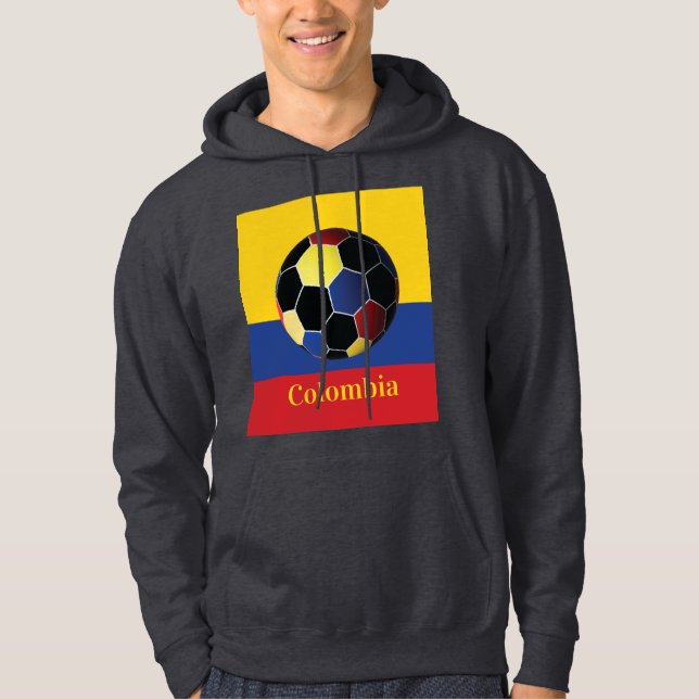 Veste À Capuche Colombia Soccer Poster (Devant)