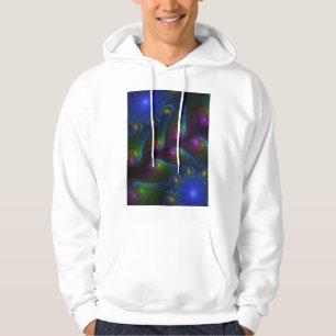 Veste À Capuche Coloré Lumineux Abstrait moderne Trippy Fractal