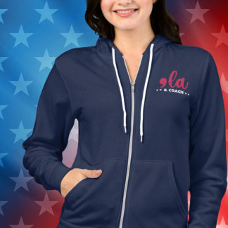 Veste À Capuche Comma la & Coach-Kamala Harris Tim Walz Full-Zip