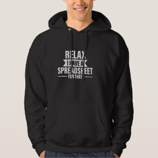 Veste À Capuche Comptable Drôle Relax Feuilles de calcul Humour Co