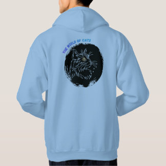 Veste À Capuche Conception d'amour de chat coupé
