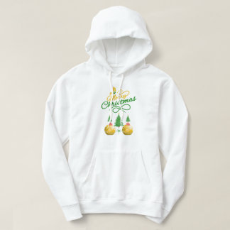 Veste À Capuche Conception d'arbre festif et d'ornement de Joyeux