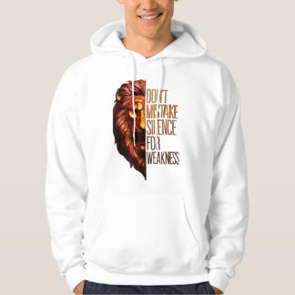 Veste À Capuche conception de citations motivantes de lions 3D