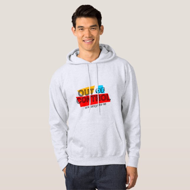 Veste À Capuche Conception de déclaration de typographie audacieus (Devant entier)
