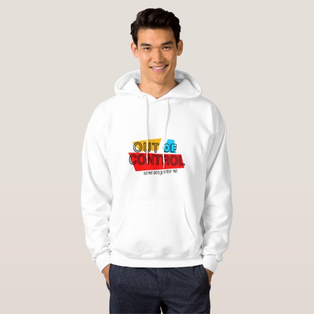 Veste À Capuche Conception de déclaration de typographie audacieus (Devant entier)