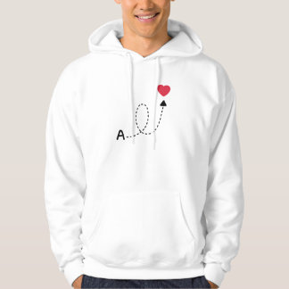 Veste À Capuche Conception de la première lettre d'amour romantiqu