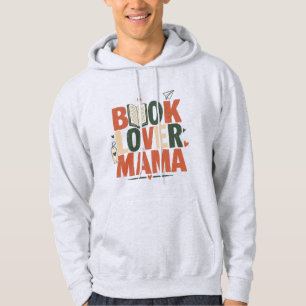 Veste À Capuche Conception de T-shirt Maman Amoureuse de Livres Ré