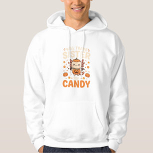 Veste À Capuche Conception de vecteur de commerce de bonbons Hallo