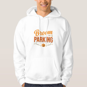 Veste À Capuche Conception de vecteur de parking balai Halloween_1