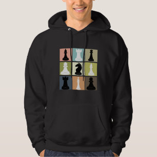 Veste À Capuche Conception D'Échecs Avec L'Échecs Du Joueur D'É