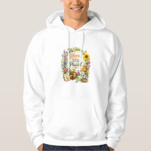 Veste À Capuche Conception Inspirante de Jardin Floral Aquarelle