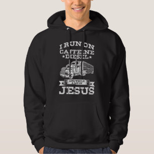 Veste À Capuche Conducteur De Camion Religieux Courir Sur Le Lot D