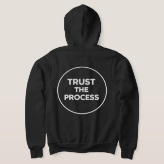 Veste À Capuche ConfianceDansLeProcessus Typographie minimale en c