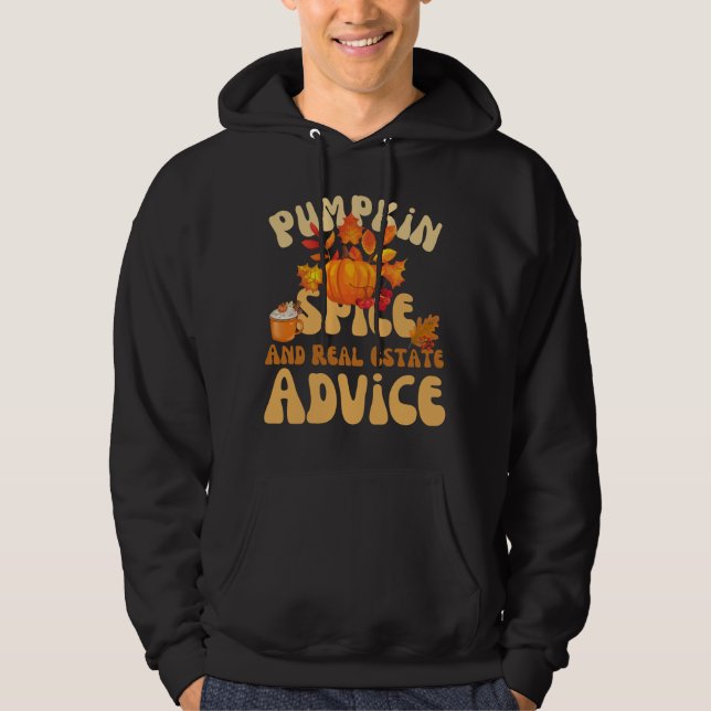 Veste À Capuche Conseil citrouille D'Épices Et Immobilier (Devant)