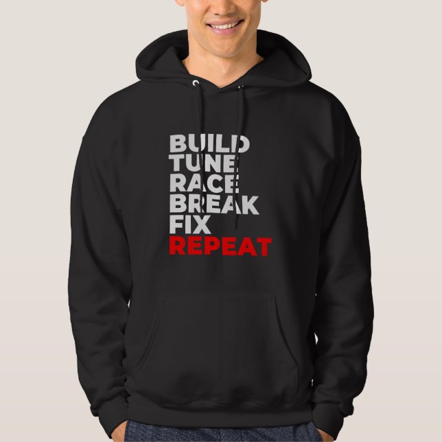 Veste À Capuche Construire une coupe de course rapide Fixer Répéte (Devant)